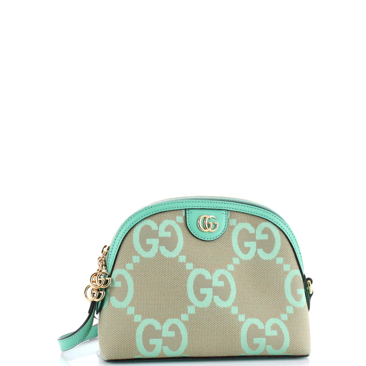 Ophidia Dome Shoulder Bag Jumbo GG Canvas Small - Deep Luxury