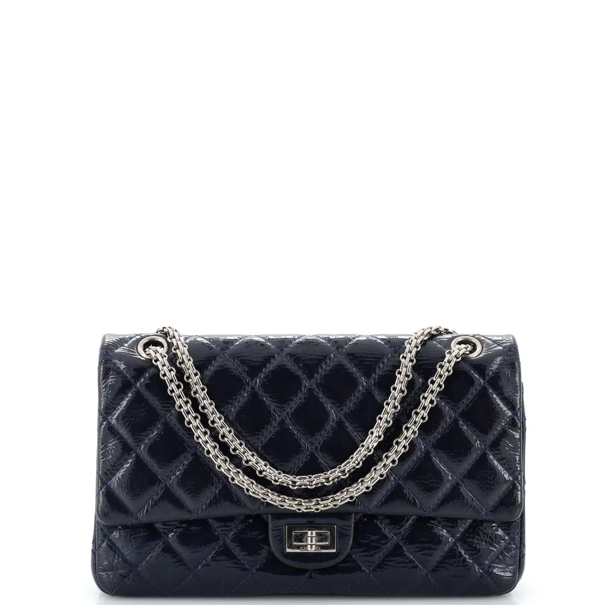 Reissue 2.55 Flap Bag Quilted Crinkled Patent 226 - Deep Luxury