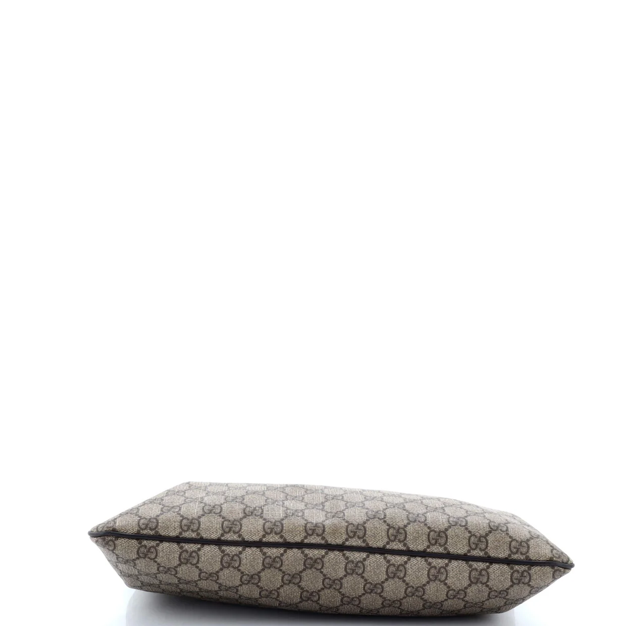 Zip Top Messenger Bag GG Coated Canvas Large - Deep Luxury