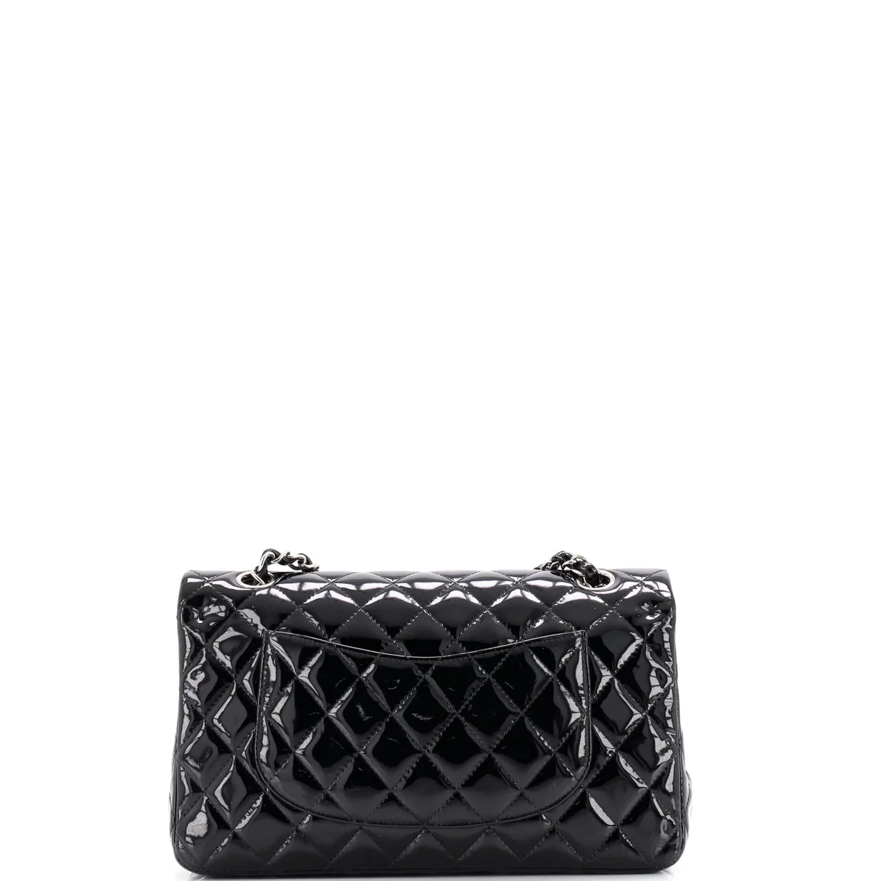 Classic Double Flap Bag Quilted Patent Medium - Deep Luxury
