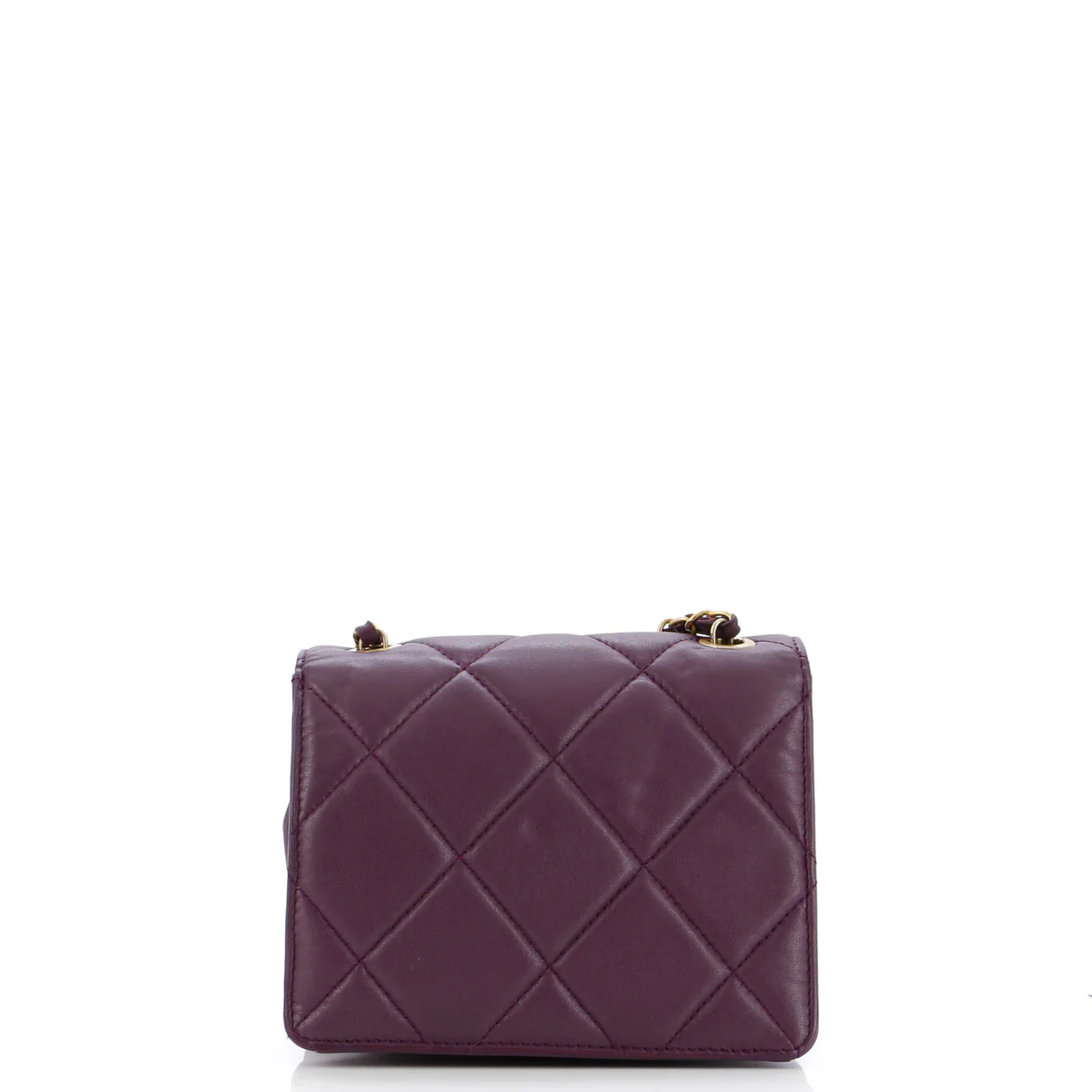 Resin CC Flap Bag Quilted Calfskin Mini - Deep Luxury