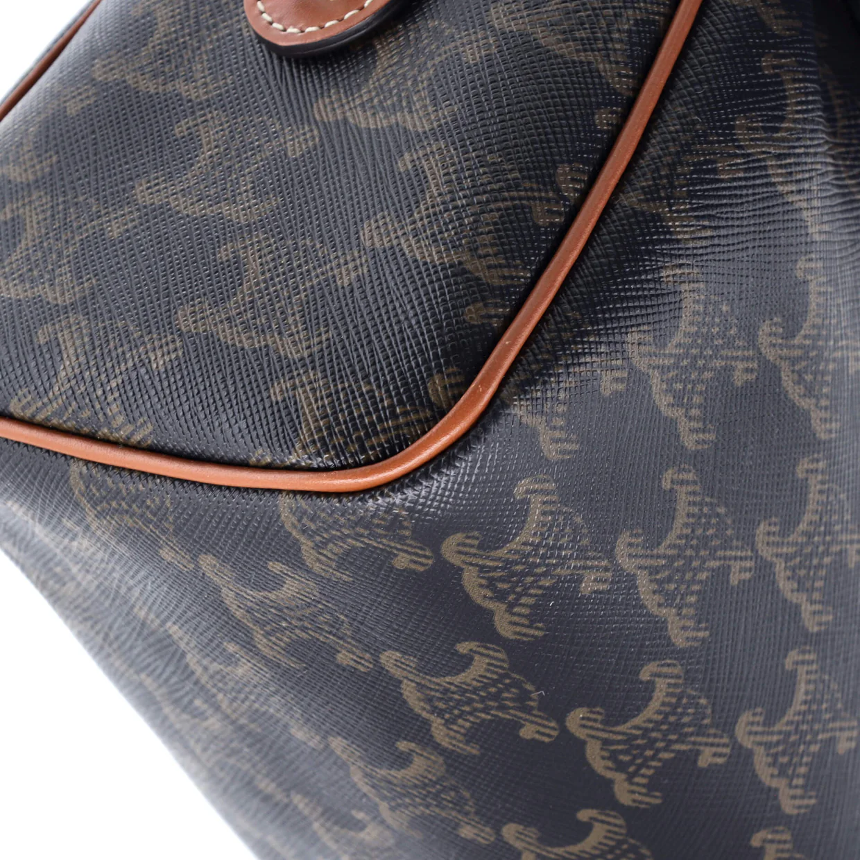 Boston Bag Triomphe Coated Canvas Small - Deep Luxury