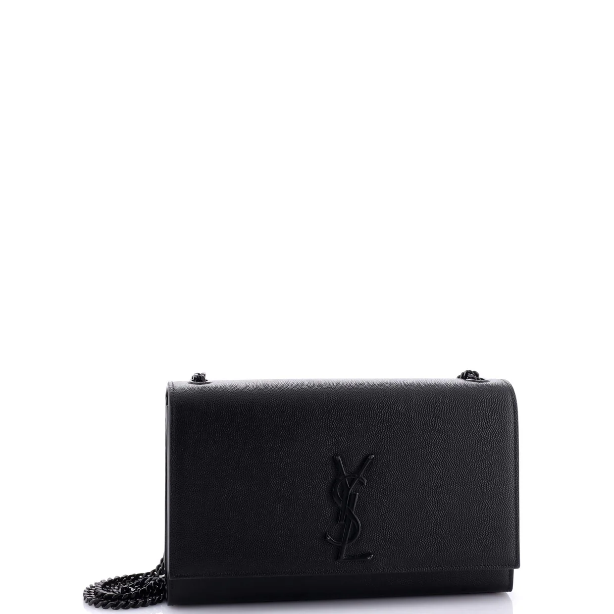 Classic Monogram Crossbody Bag Grainy Leather Large - Deep Luxury