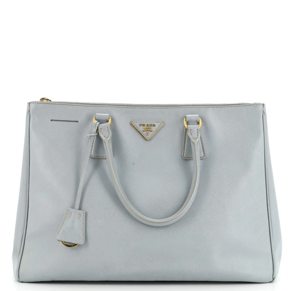 Double Zip Lux Tote Saffiano Leather Large - Deep Luxury