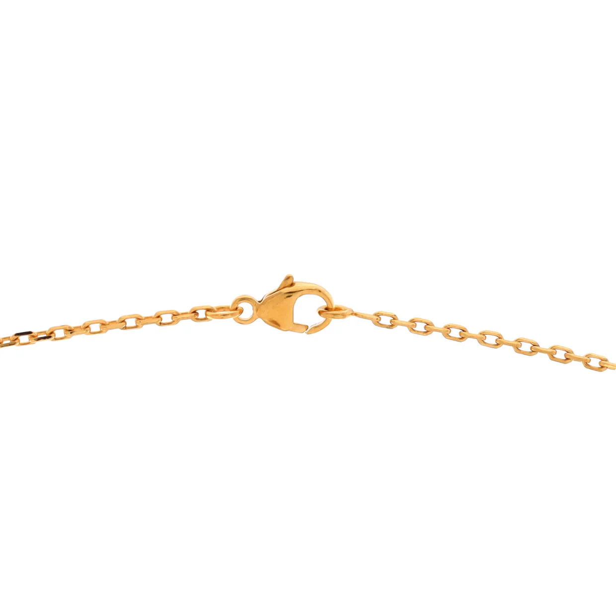 Pop H Pendant Chain Necklace Metal and Enamel Mini - Deep Luxury
