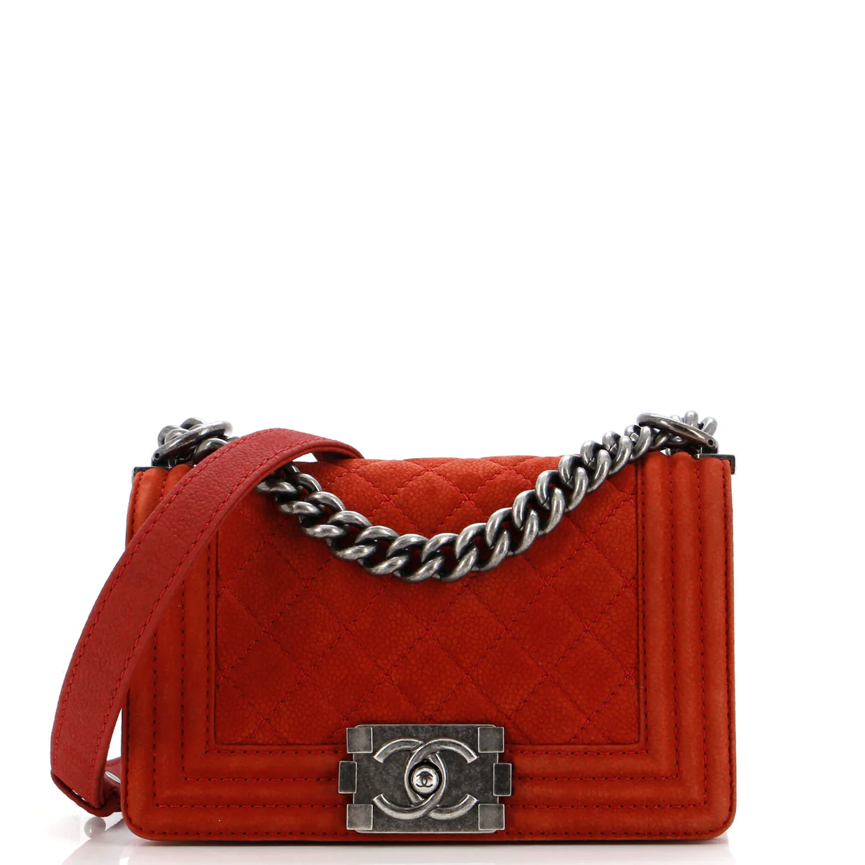 Boy Flap Bag Quilted Matte Caviar Small - Deep Luxury