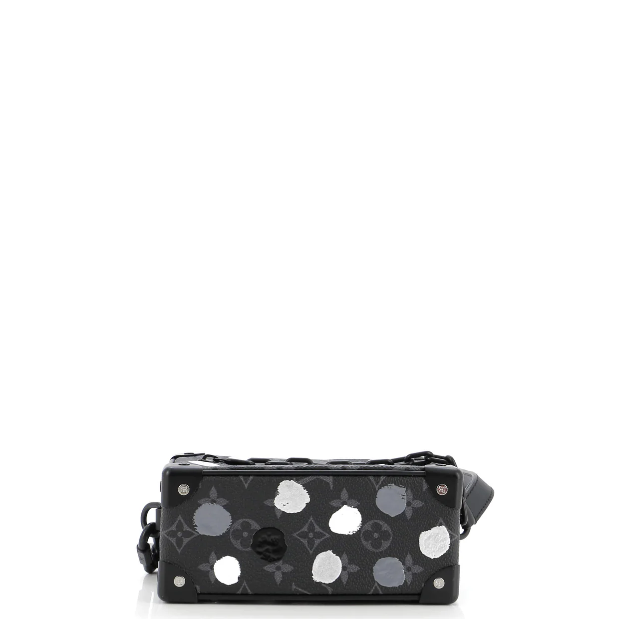 Soft Trunk Bag Yayoi Kusama Painted Dots Monogram Eclipse Canvas Mini - Deep Luxury