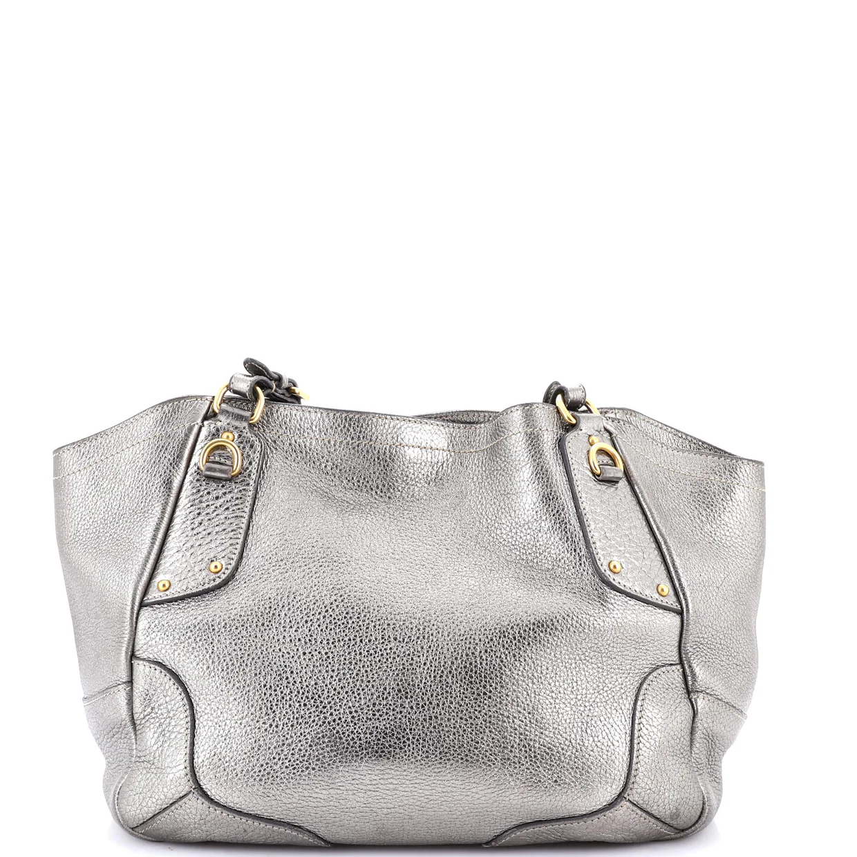 Buckle Strap Shoulder Bag Vitello Daino Medium - Deep Luxury
