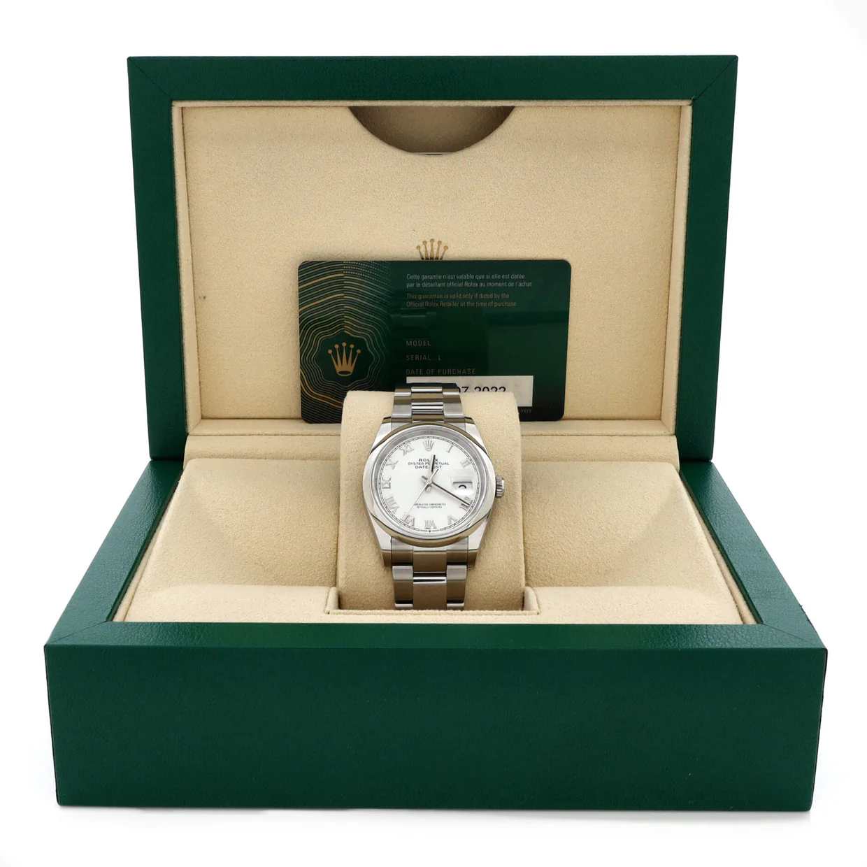 Oyster Perpetual Datejust Automatic Watch Stainless Steel 36 - Deep Luxury