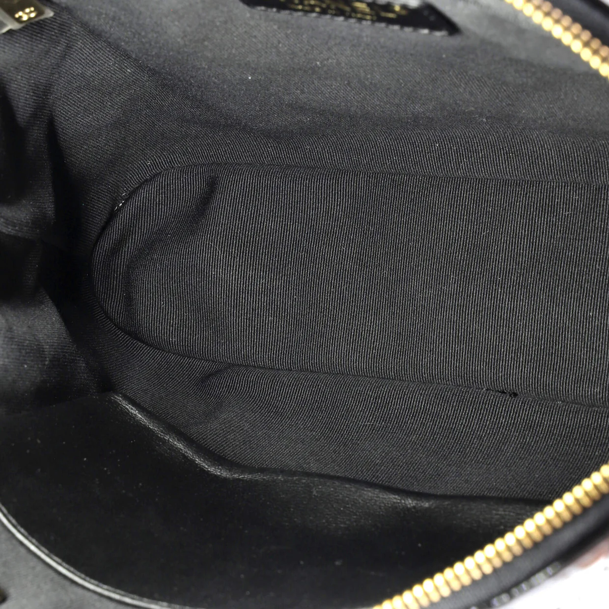 CC Dome Zip Shopping Bag Quilted Patent Small - Deep Luxury