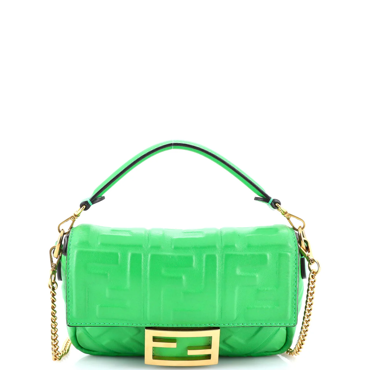 Baguette NM Bag Zucca Embossed Leather Mini - Deep Luxury