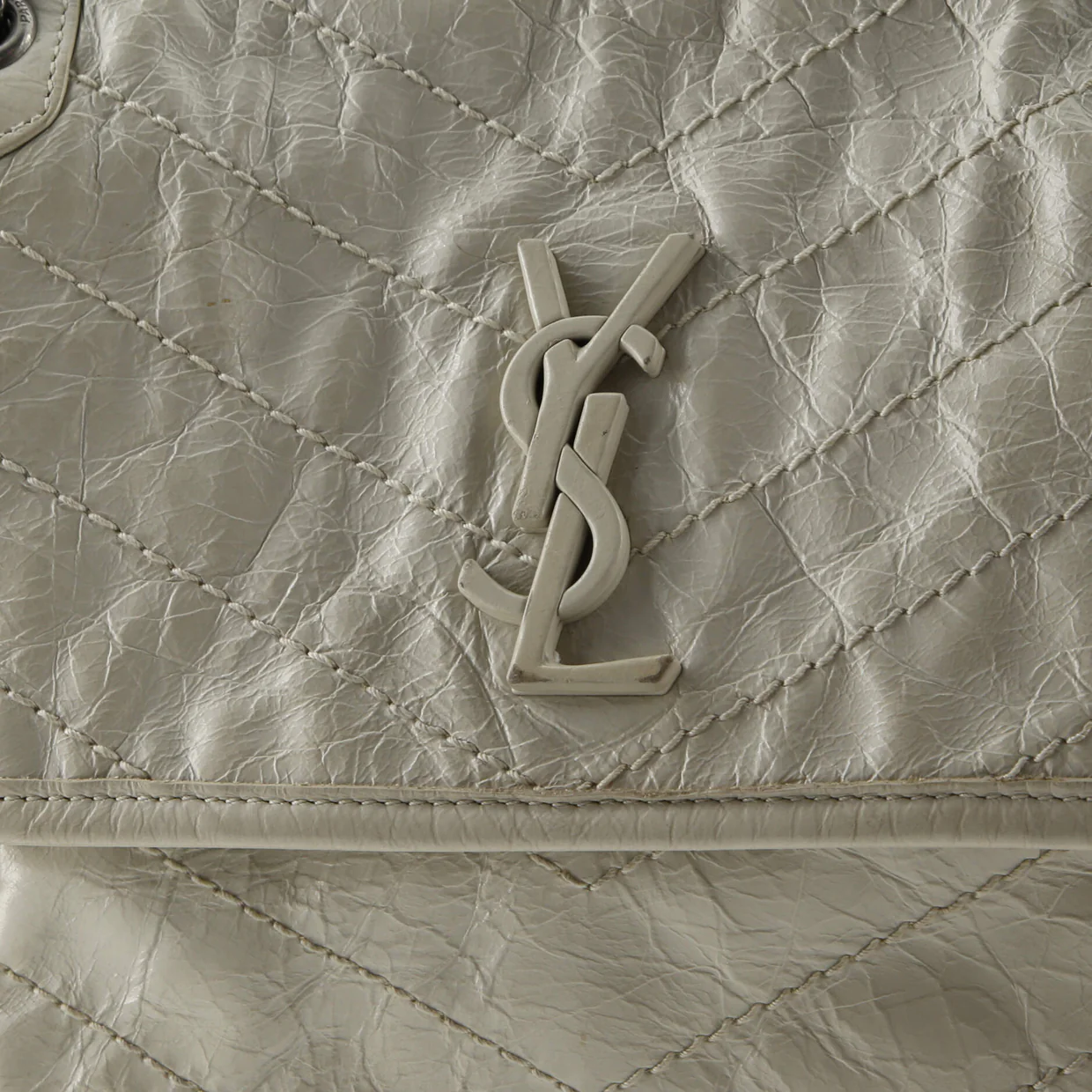 Niki Chain Flap Bag Matelasse Chevron Leather Baby - Deep Luxury