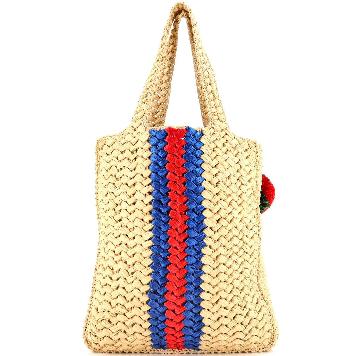 Blondie NM Open Tote Raffia Small - Deep Luxury