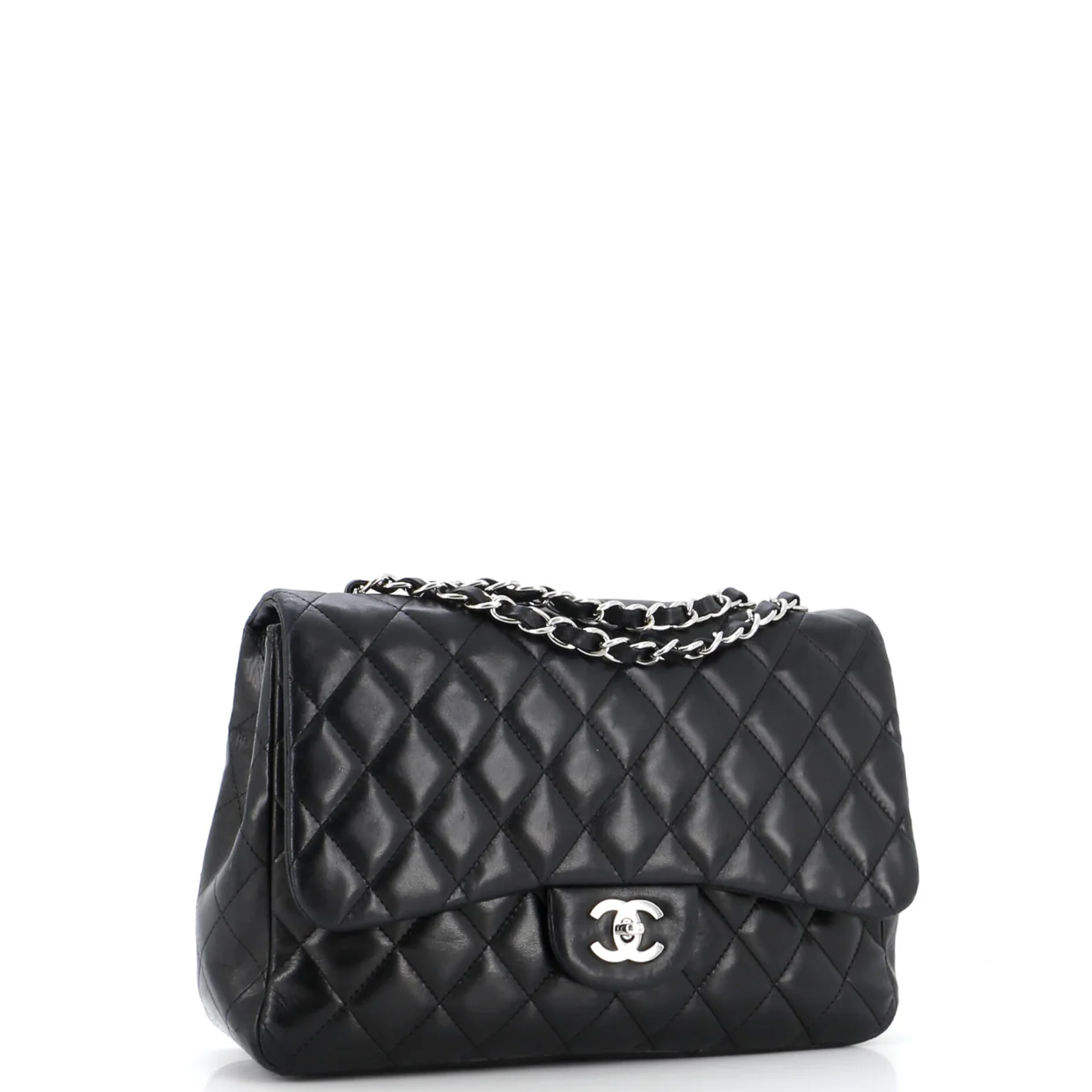 Classic Single Flap Bag Quilted Lambskin Jumbo - Deep Luxury