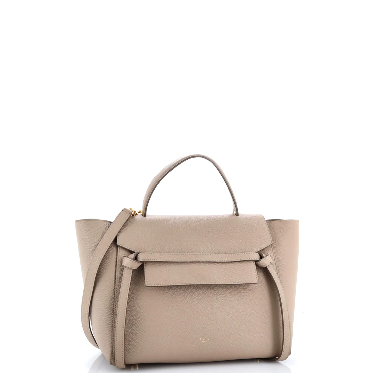 Belt Bag Textured Leather Mini - Deep Luxury