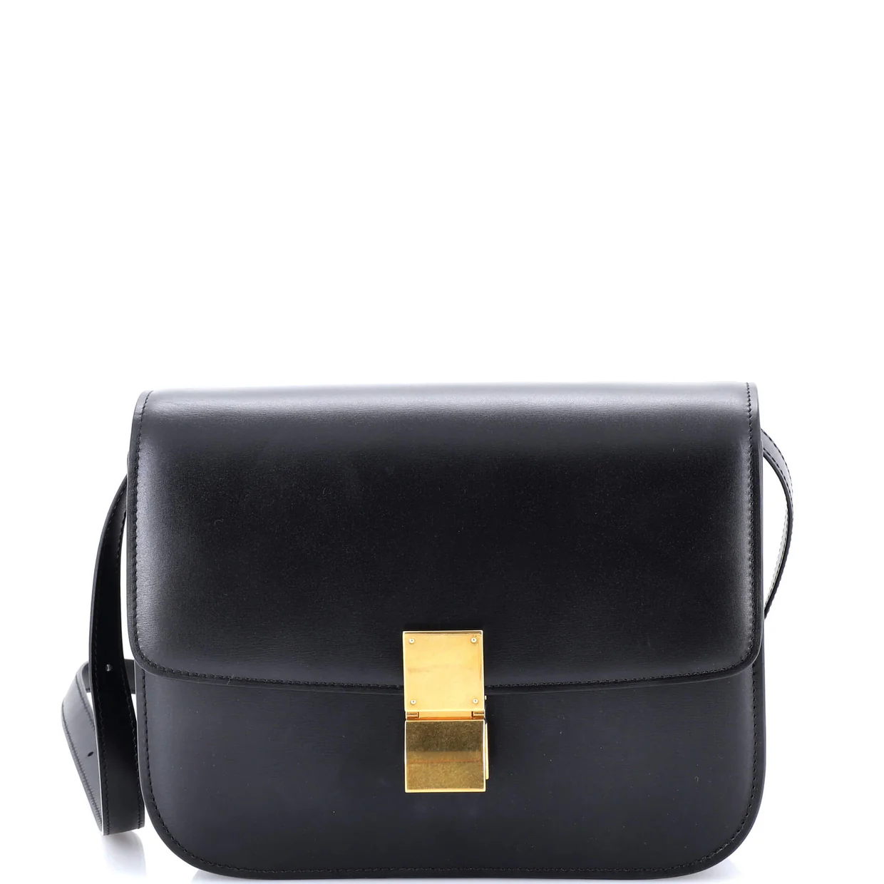 Classic Box Bag Smooth Leather Medium - Deep Luxury