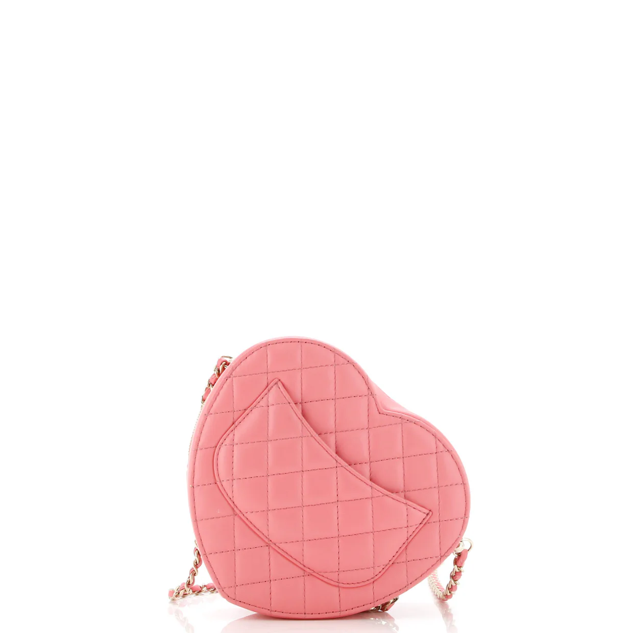CC in Love Heart Bag Quilted Lambskin - Deep Luxury