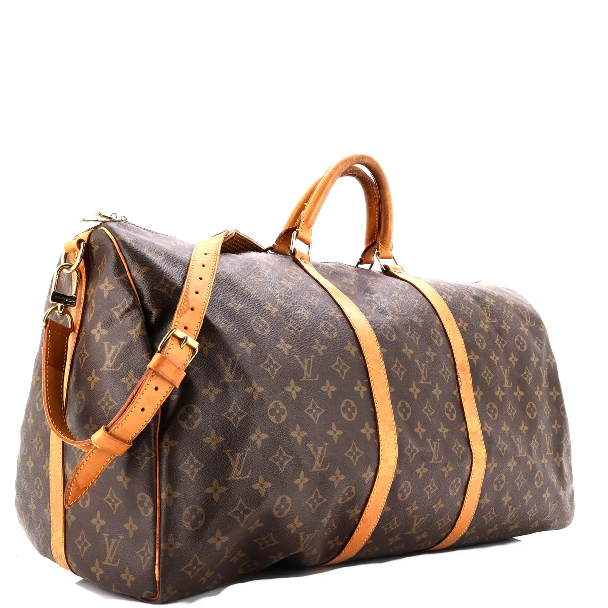 Keepall Bandouliere Bag Monogram Canvas 55 - Deep Luxury