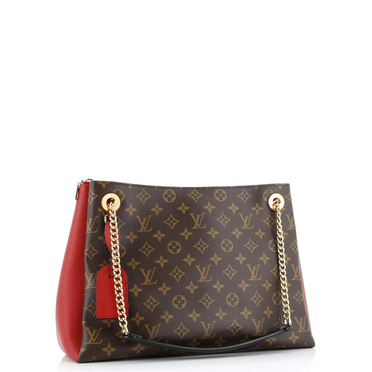 Surene Handbag Monogram Canvas with Leather MM - Deep Luxury