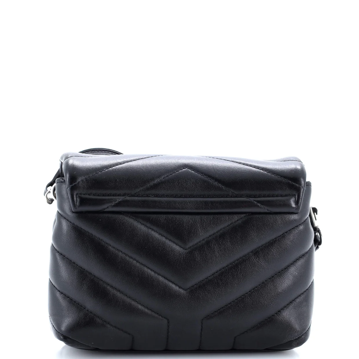 Loulou Shoulder Bag Matelasse Chevron Leather Toy - Deep Luxury