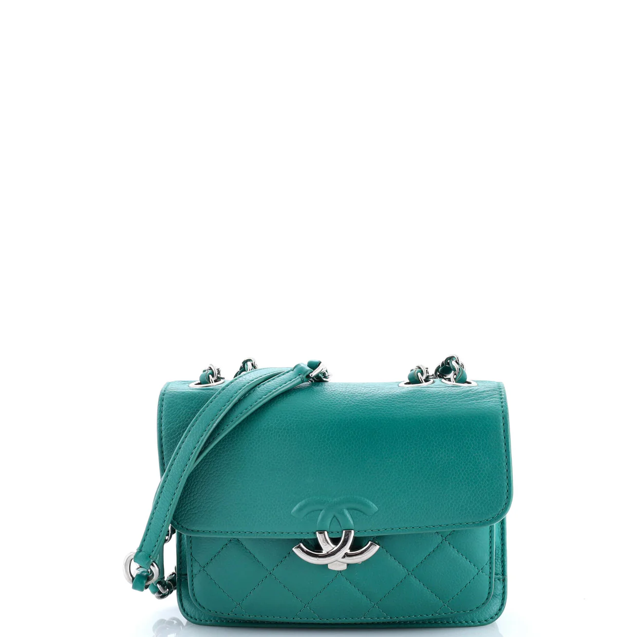 CC Box Flap Bag Quilted Calfskin Mini - Deep Luxury