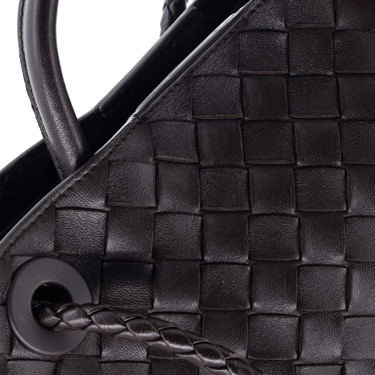 Andiamo Top Handle Bag Intrecciato Nappa Small - Deep Luxury