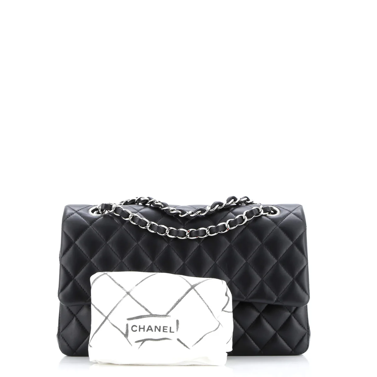 Classic Double Flap Bag Quilted Lambskin Medium - Deep Luxury