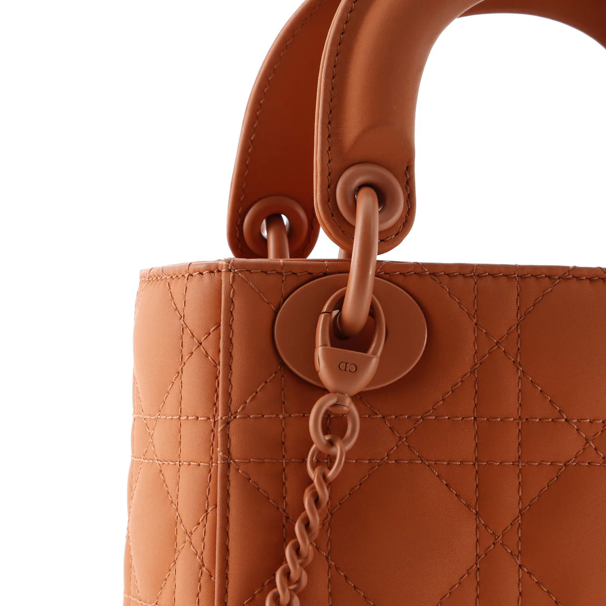 Ultra Matte Lady Dior Chain Bag Cannage Quilt Calfskin Mini - Deep Luxury