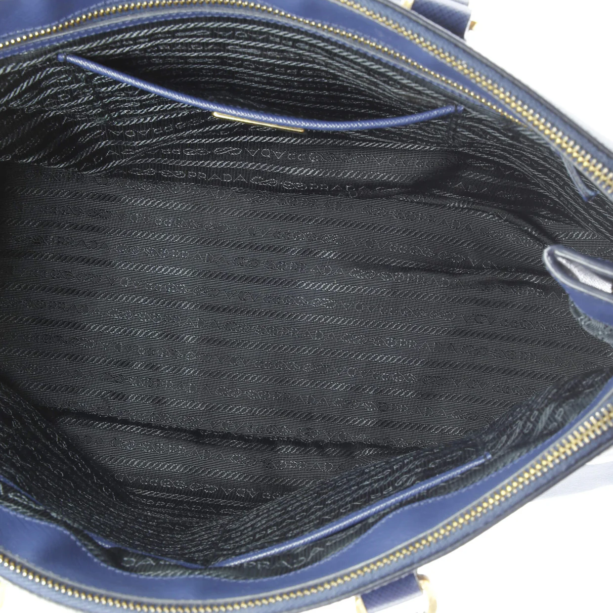 Double Zip Lux Tote Saffiano Leather Medium - Deep Luxury