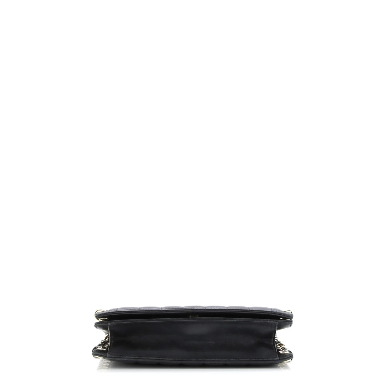 Metal CC Signature Clutch on Chain Embellished Quilted Leather Small - Deep Luxury