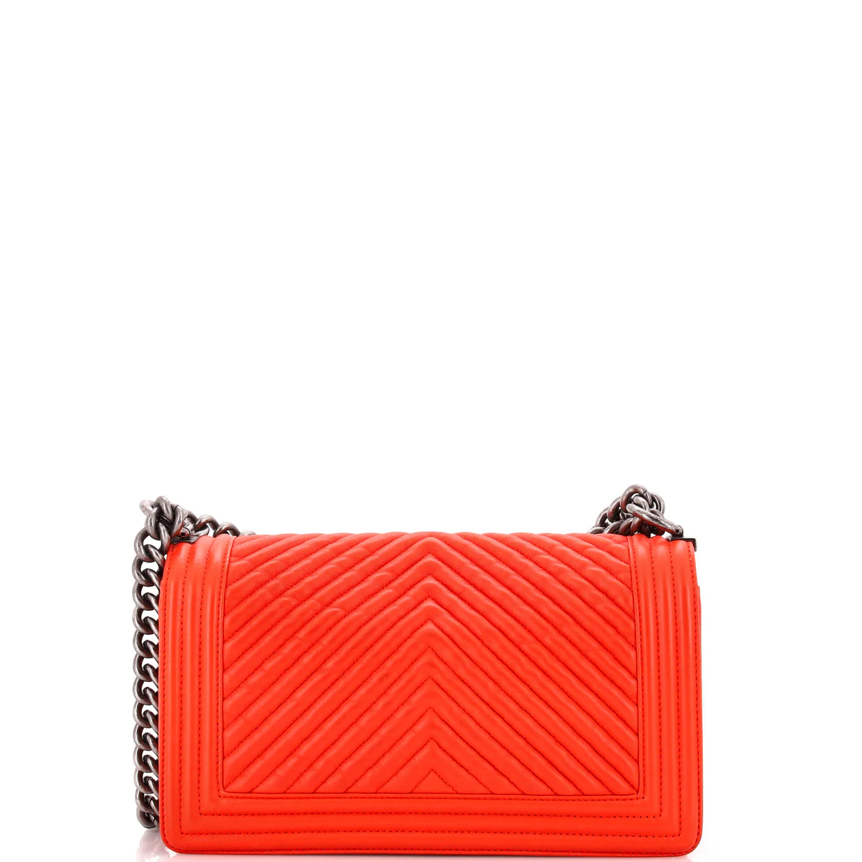 Boy Flap Bag Chevron Wrinkled Lambskin Old Medium - Deep Luxury