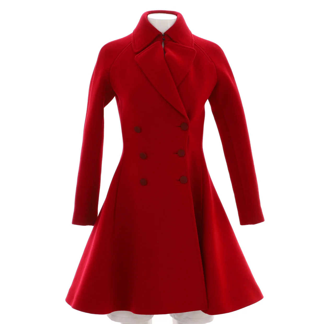 Women's Double Breasted Peacoat Wool - Deep Luxury