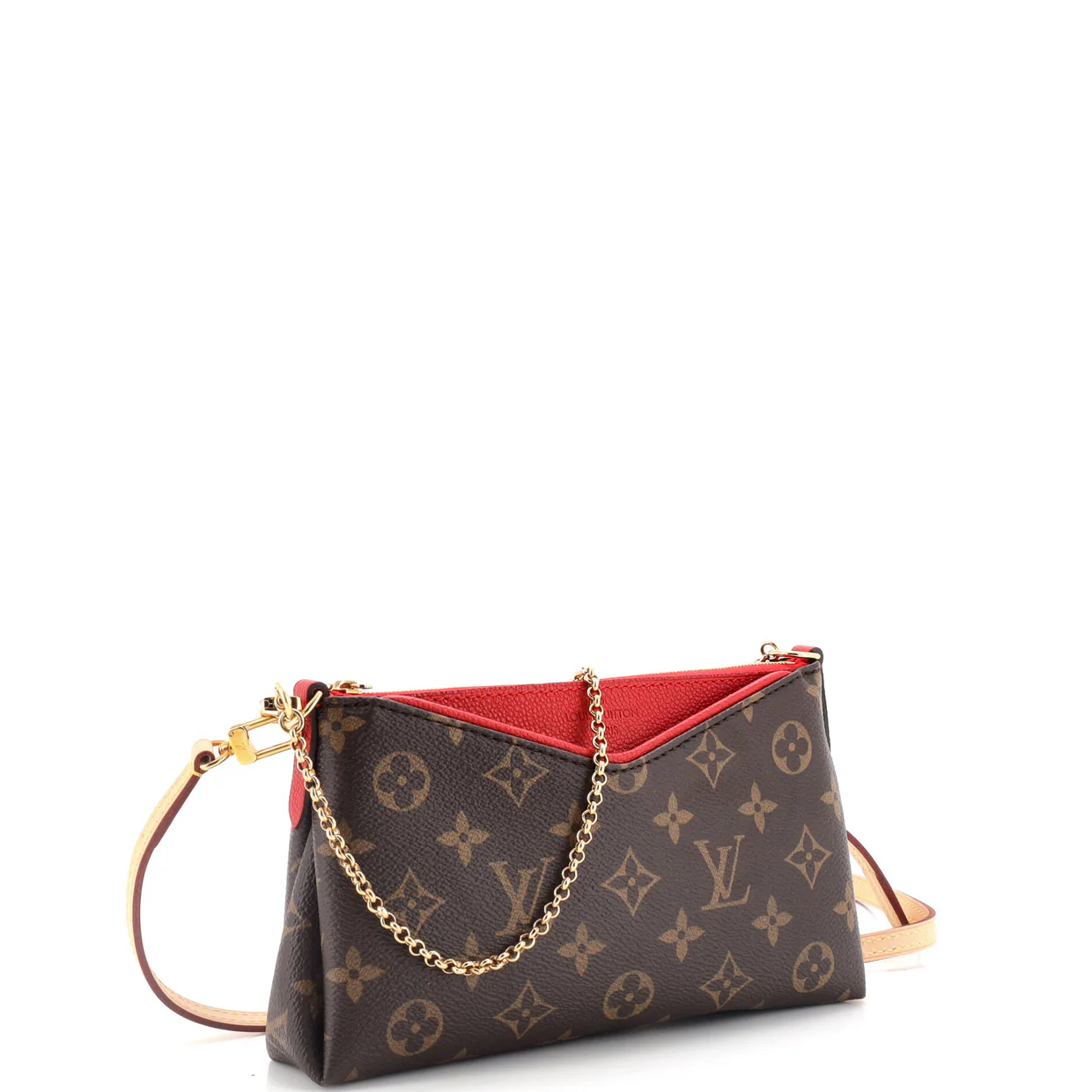 Pallas Clutch Monogram Canvas with Leather - Deep Luxury