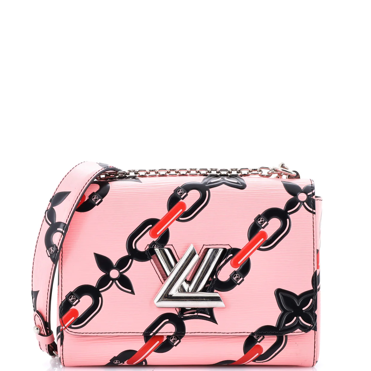 Twist Handbag Limited Edition Print Epi Leather MM - Deep Luxury