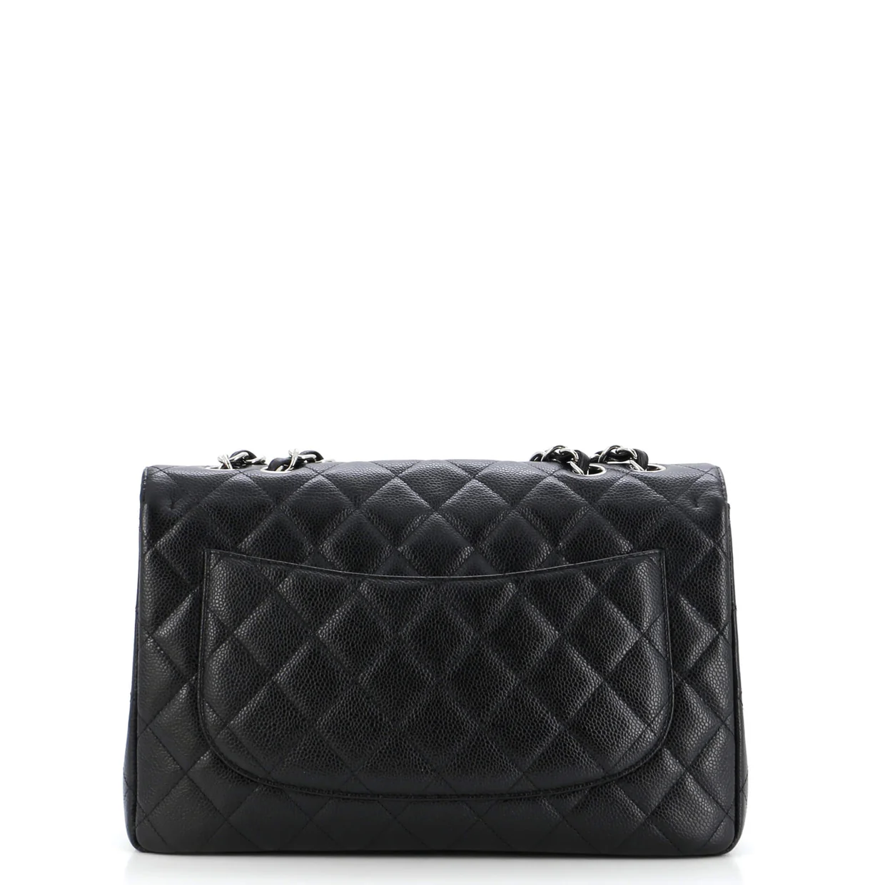 Classic Single Flap Bag Quilted Caviar Jumbo - Deep Luxury