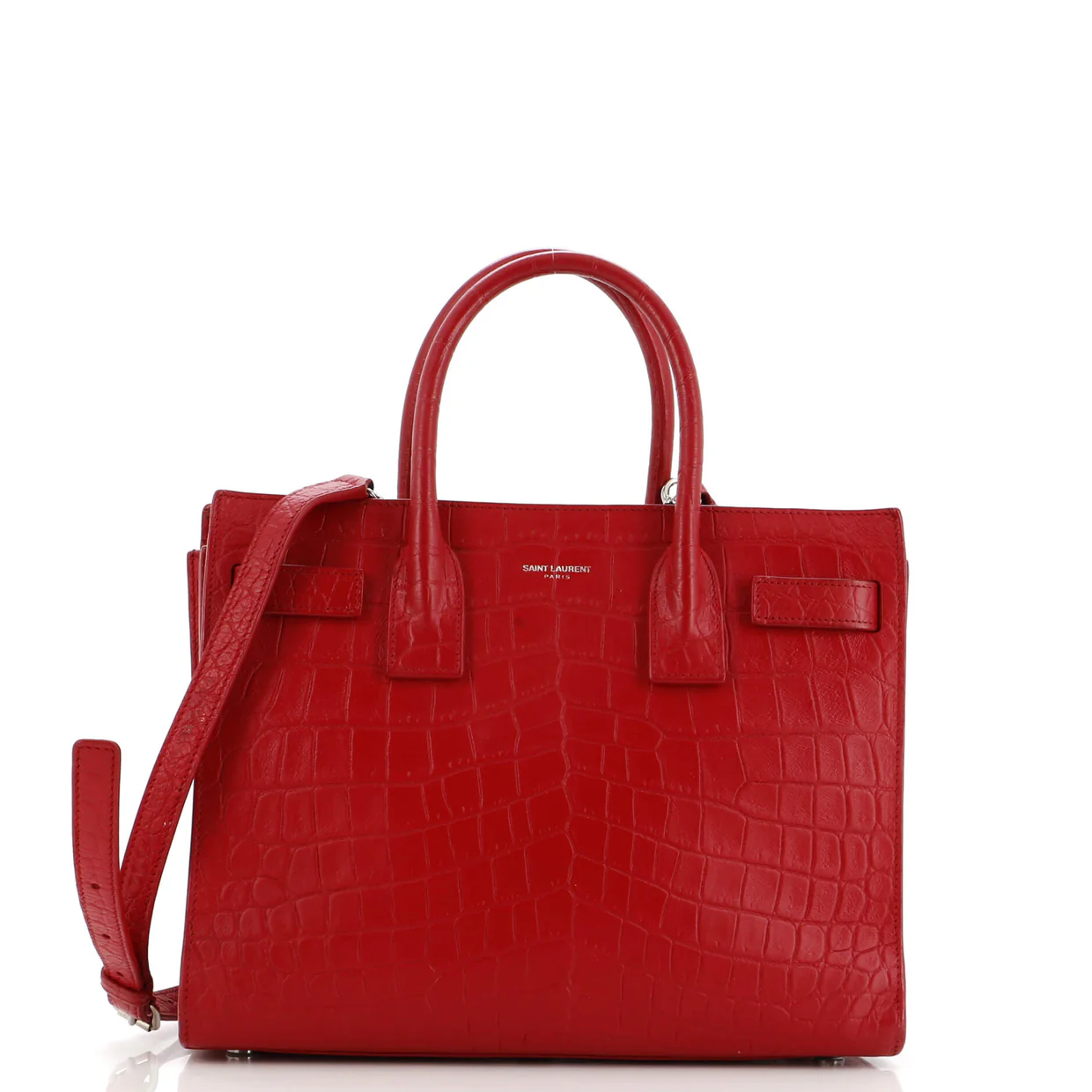 Sac de Jour NM Bag Crocodile Embossed Leather Nano - Deep Luxury