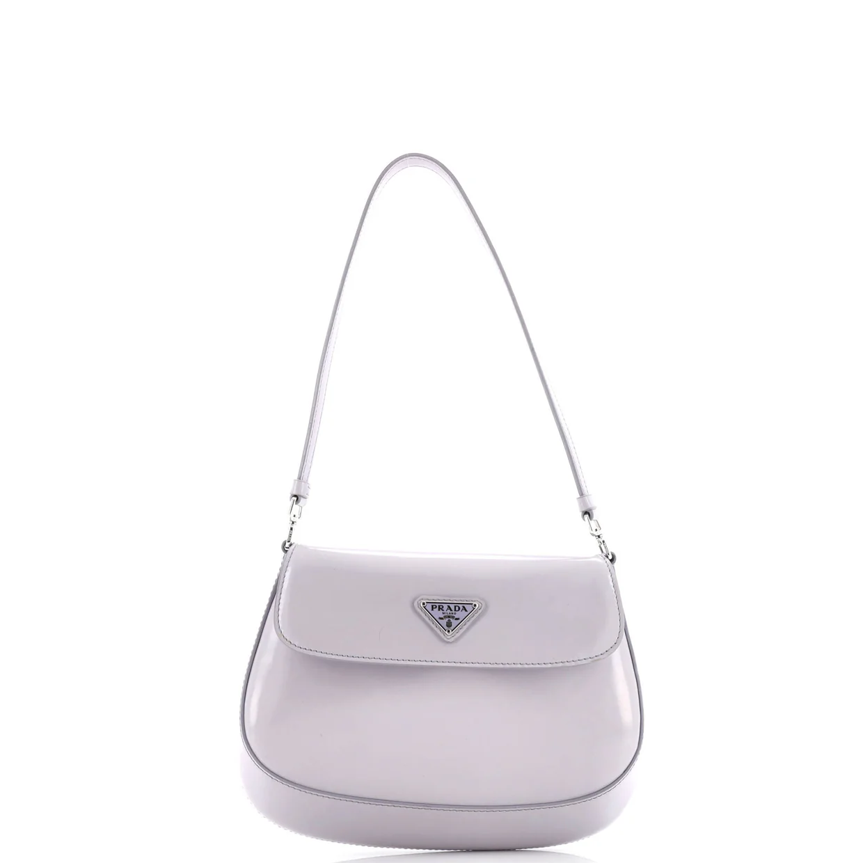 Cleo Flap Shoulder Bag Spazzolato Leather Small - Deep Luxury