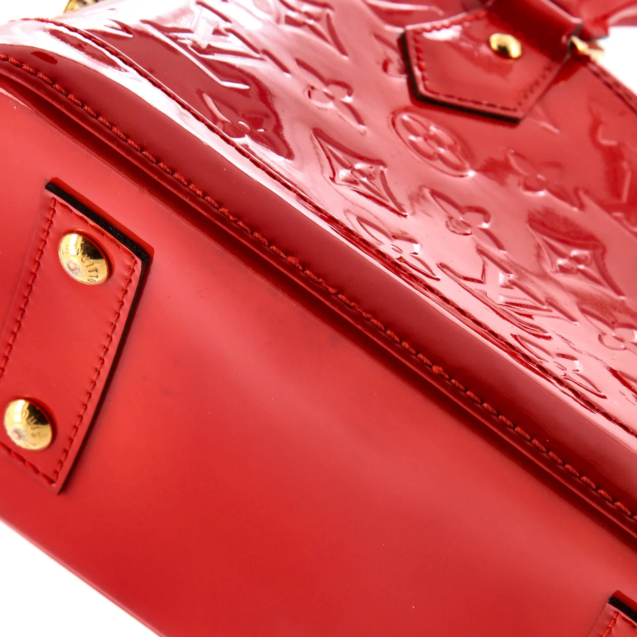 Alma Handbag Monogram Vernis BB - Deep Luxury