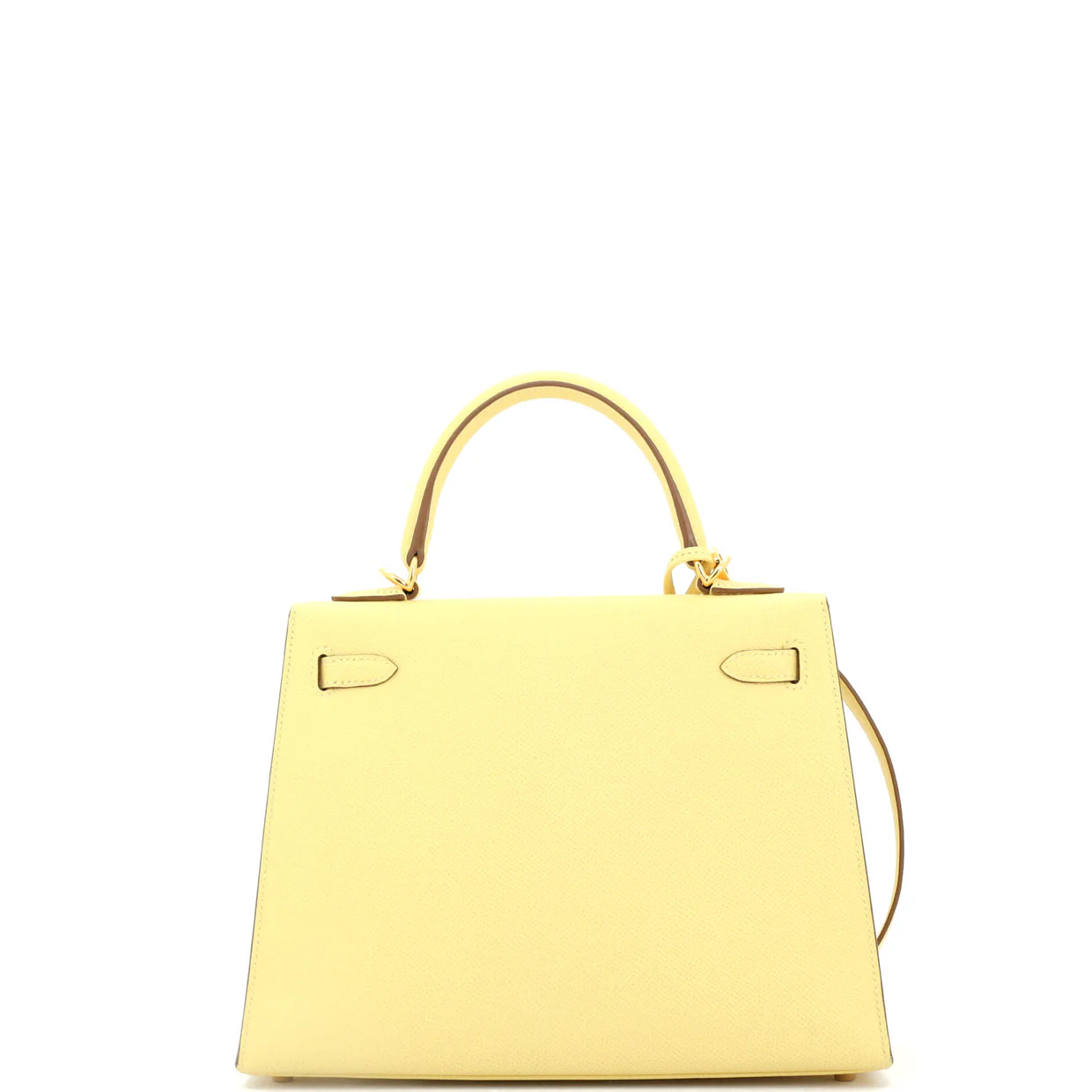 Kelly Handbag Jaune Poussin Epsom with Gold Hardware 25 - Deep Luxury