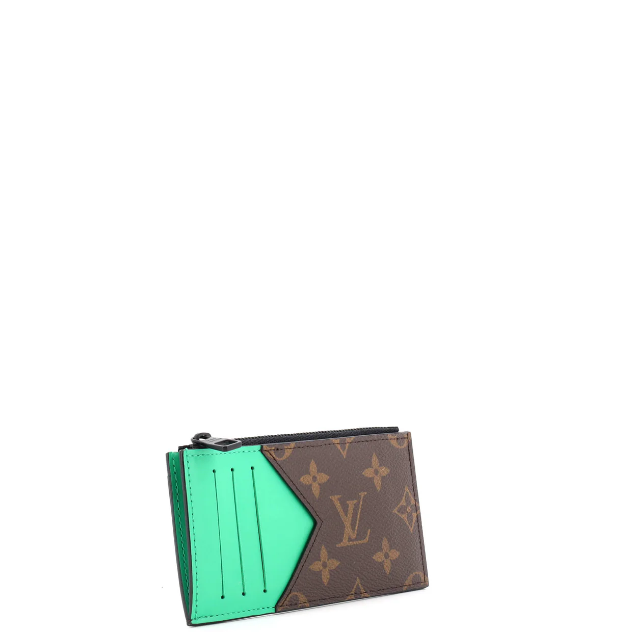 Coin Card Holder Macassar Monogram Canvas - Deep Luxury