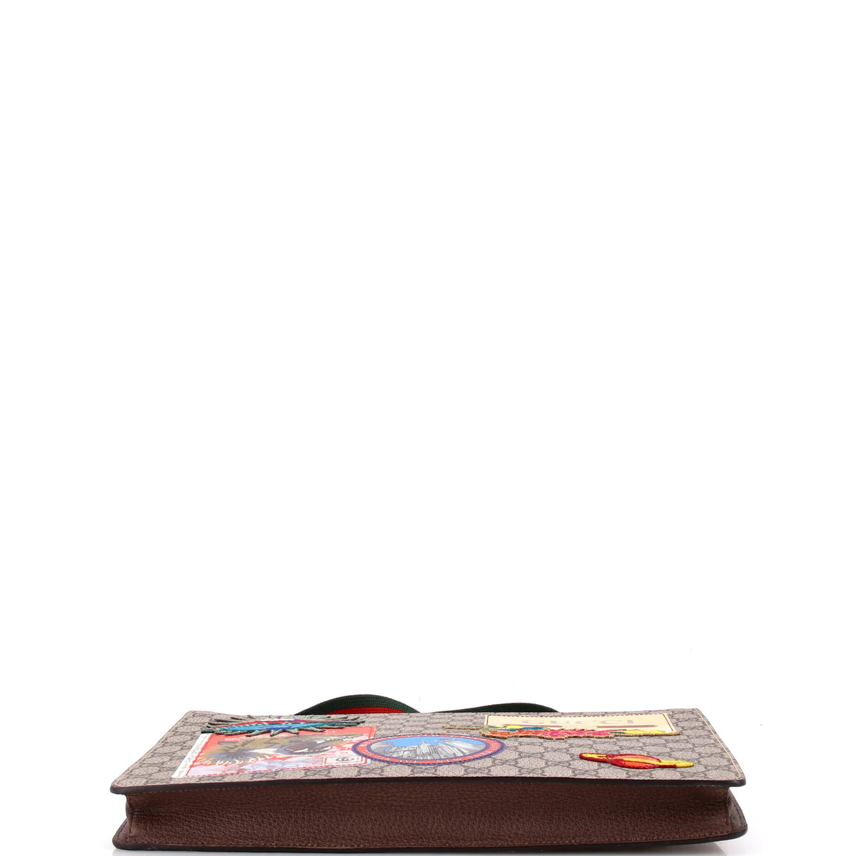 Courrier Messenger Bag GG Coated Canvas with Applique - Deep Luxury