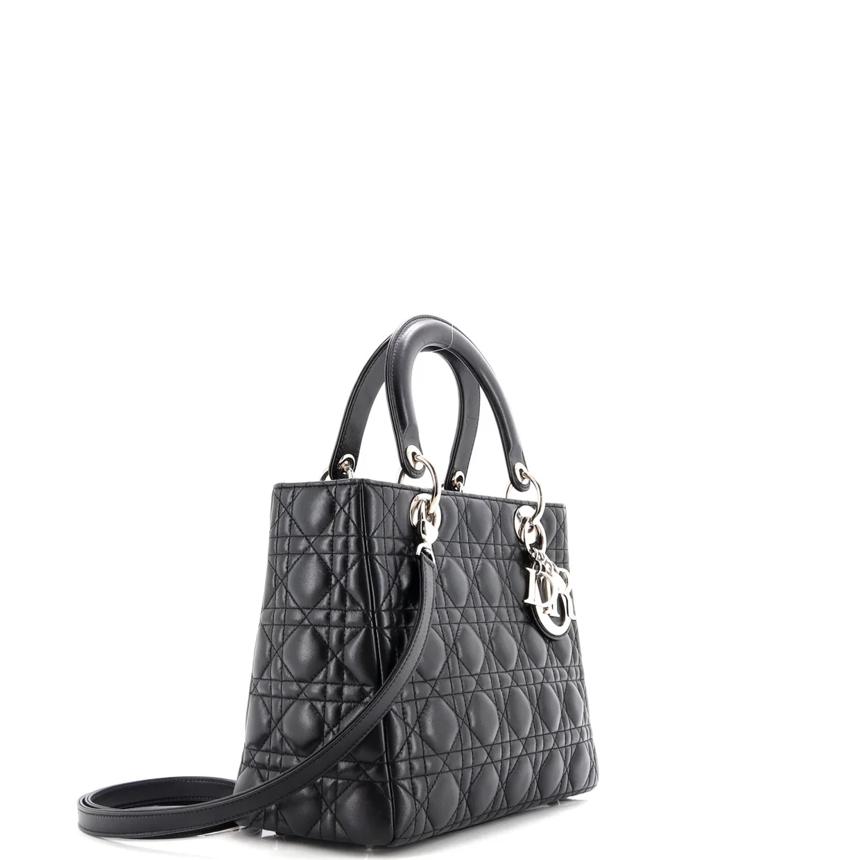 Lady Dior Bag Cannage Quilt Lambskin Medium - Deep Luxury