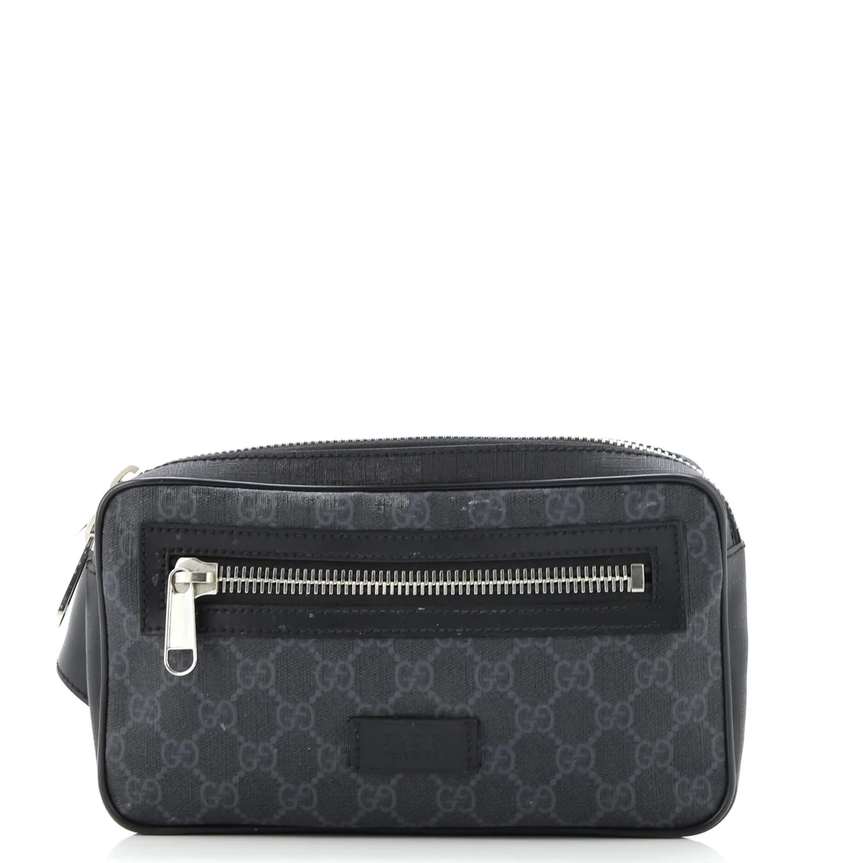 Soft Zip Belt Bag GG Coated Canvas Small - Deep Luxury