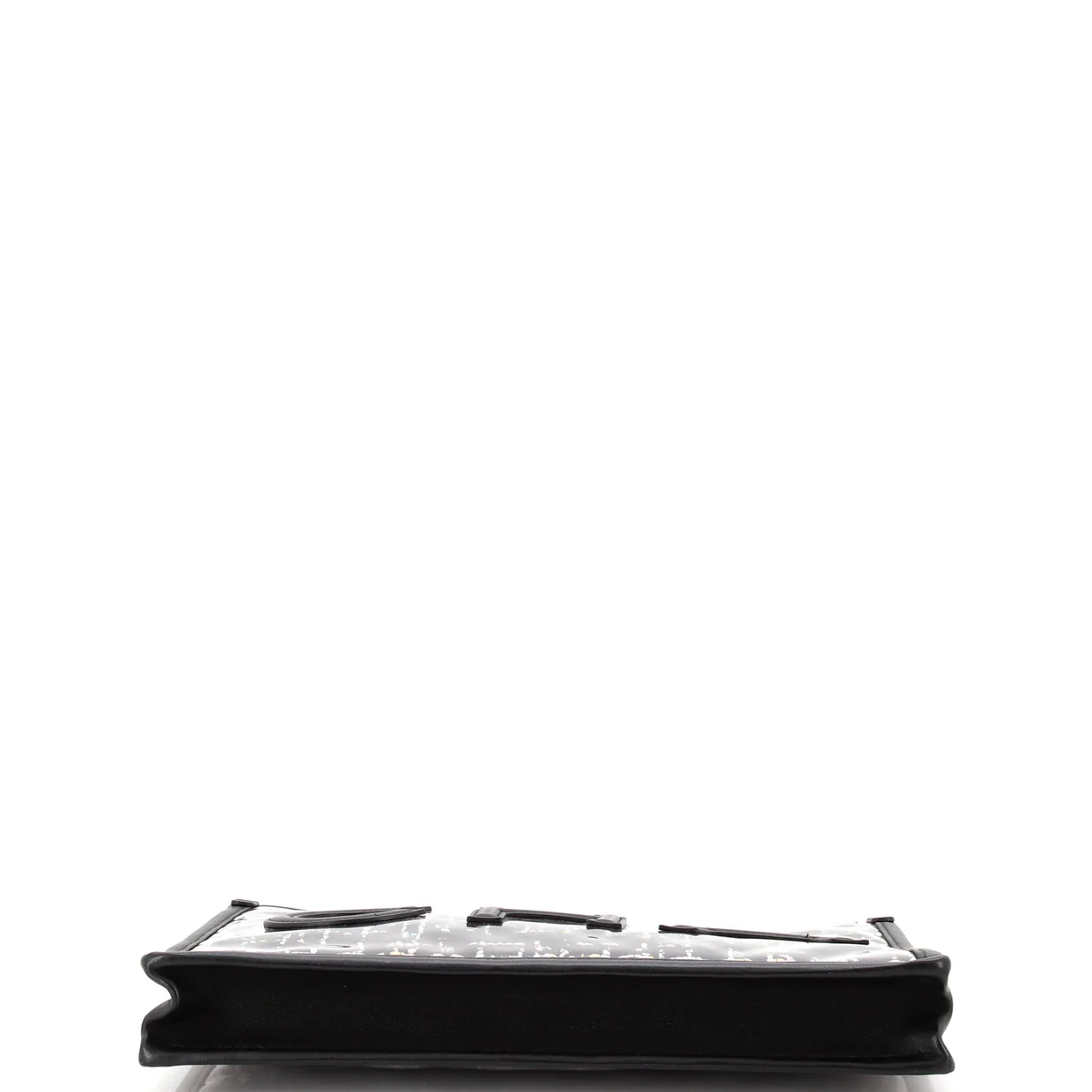 Logo Wristlet Clutch PVC Over Quilted Tweed Large - Deep Luxury