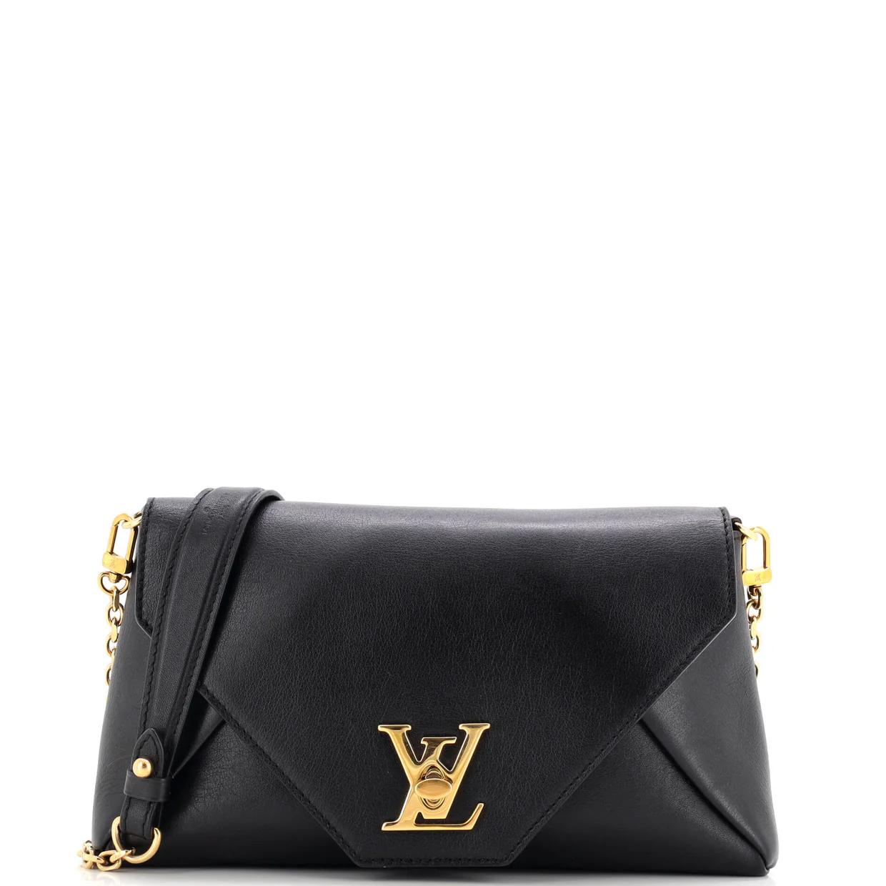 Love Note Chain Clutch Leather - Deep Luxury