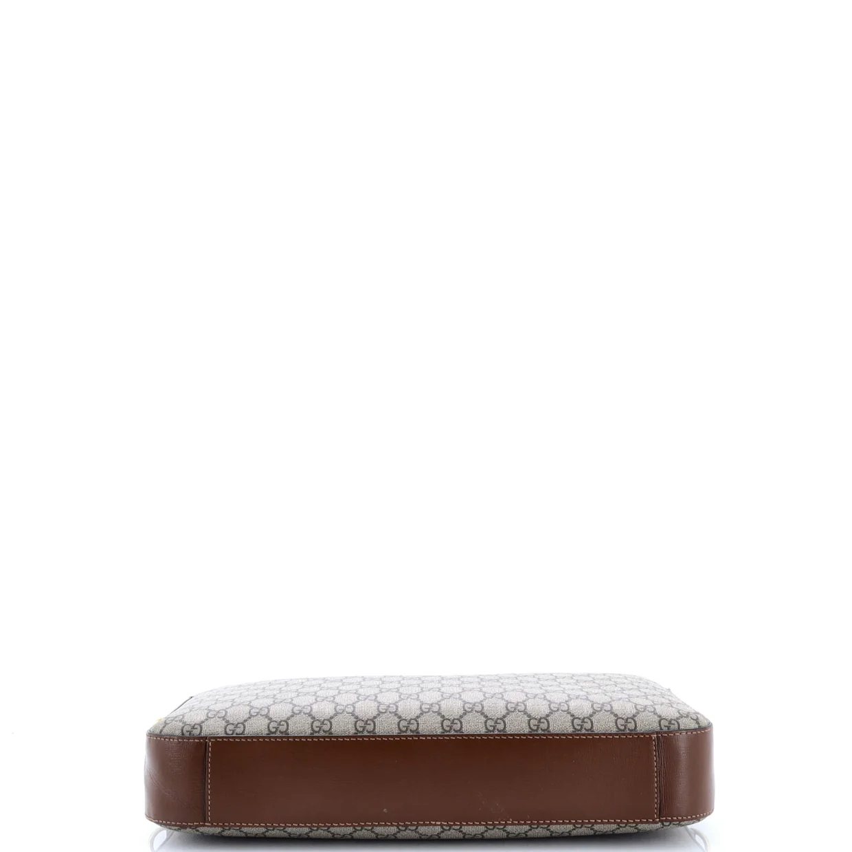 Interlocking G Briefcase GG Coated Canvas with Leather Large - Deep Luxury