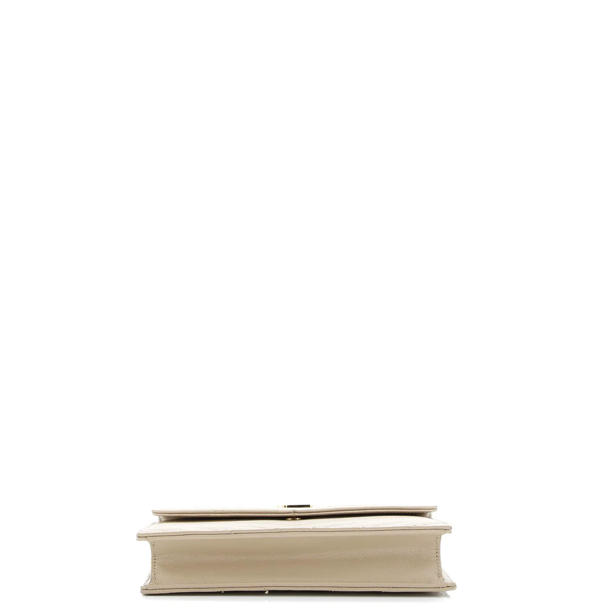 Classic Monogram Wallet on Chain Matelasse Chevron Leather Small - Deep Luxury