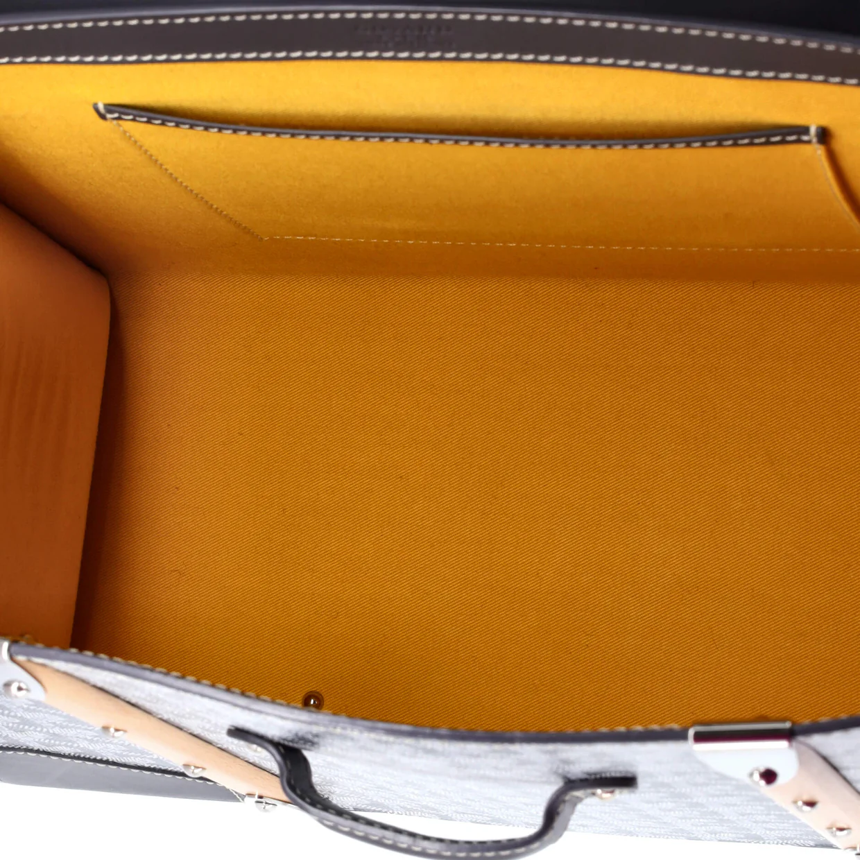 Saigon Top Handle Bag Coated Canvas with Leather MM - Deep Luxury