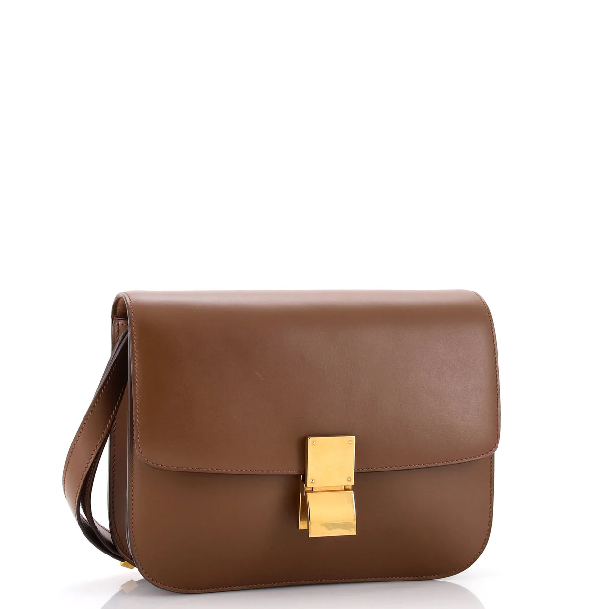 Classic Box Bag Smooth Leather Medium - Deep Luxury