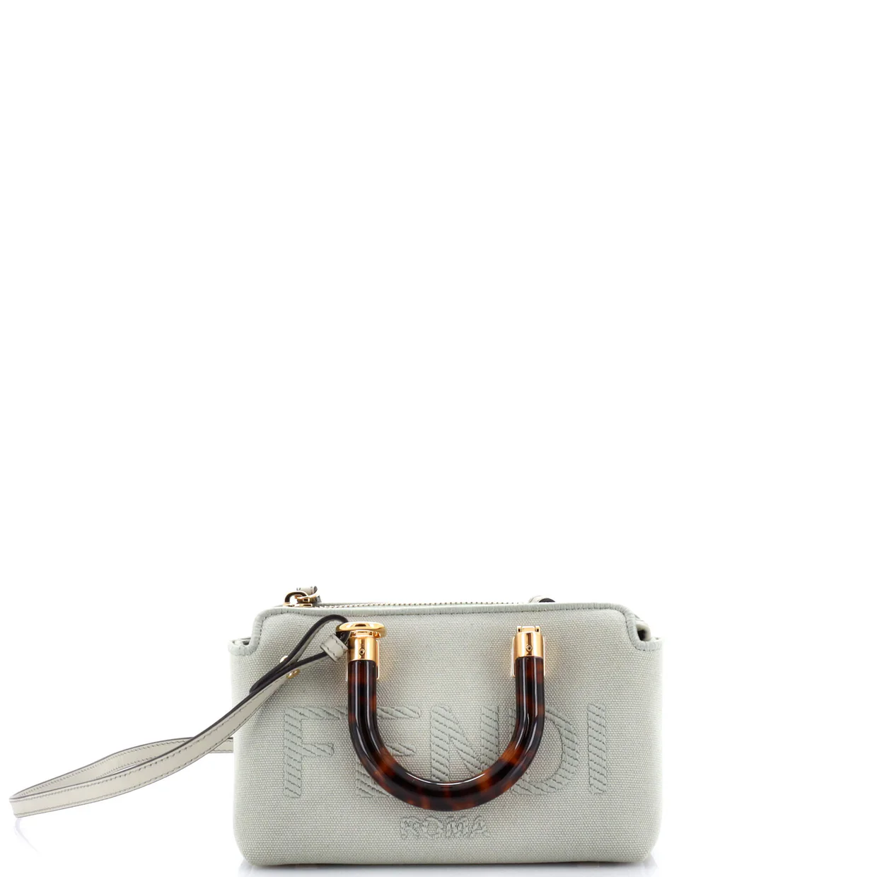 Logo By The Way Top Handle Bag Embroidered Canvas Mini - Deep Luxury